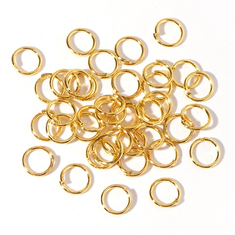 500g (Approx 2600Pcs) Golden Jumprings Jump Ring 10mm - Click Image to Close